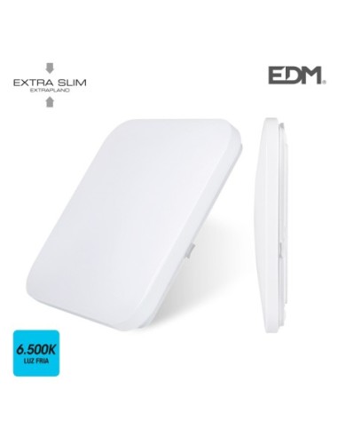 PLAFON CDO. 18W 1260LM 6500K 33 33 7,1CM PL BL SUP. LED E TR