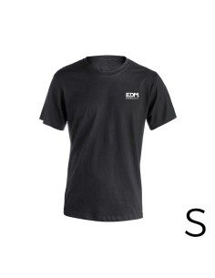 Camiseta negra talla-s manga corta bordado