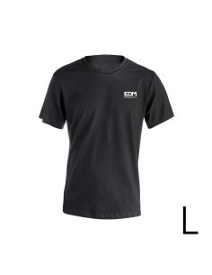 Camiseta negra talla-l manga corta bordado