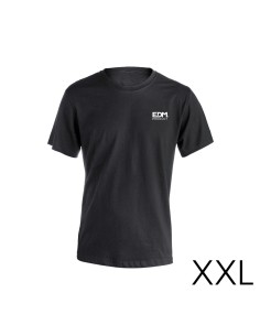 Camiseta negra talla-xxl manga corta bordado