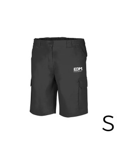 Bermuda negra talla-s serigrafiada