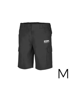 Bermuda negra talla-m serigrafiada