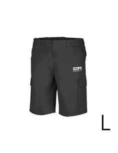 Bermuda negra talla-l serigrafiada