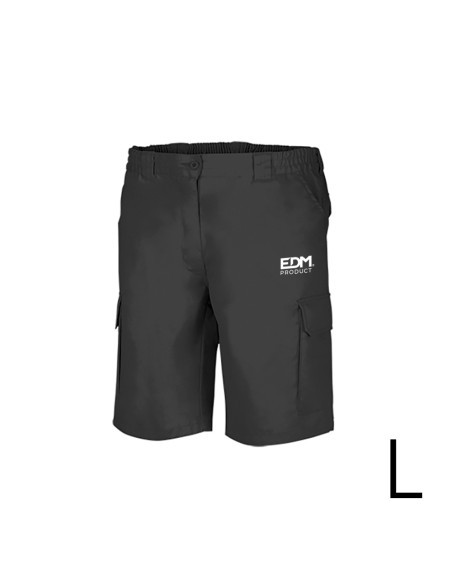 Bermuda negra talla-l serigrafiada