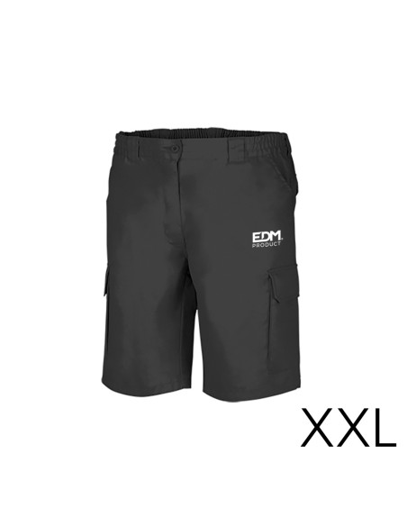 Bermuda negra talla-xxl serigrafiada