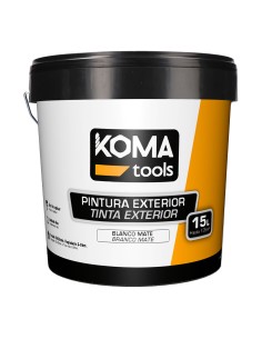 Pintura plástica acrílica estirenada interior/exterior blanco mate 15 l