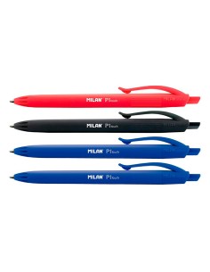 Boligrafos pack negro, rojo, 2 x azul