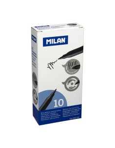 Rotuladores permanentes punta fina negros, caja 12 uds