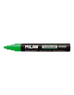 Rotulador borrables fluoglass 2 - 4 mm verde en blister