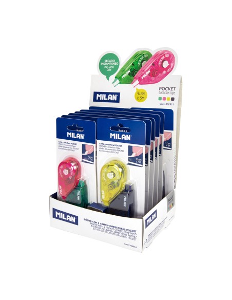 Cinta correctora 4,2 mm x 5 m coloressurtidos