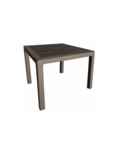 MESA JARD 80 80 72CM RATAN WENG TECNOPOLIMERO+FIBRA DE VIDRI