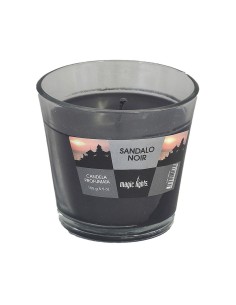 Vela perfumada en vaso de cristal sándalo 150g. magic lights
