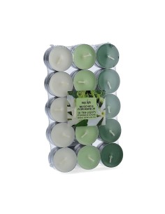 Pack 30 unid. velas con aroma musk-flores blancas 3,7cm magic lights