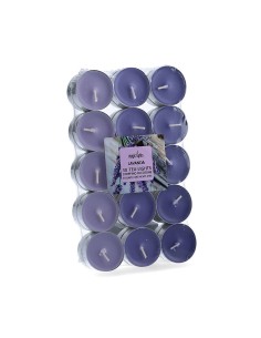 Pack 30 unid. velas con aroma lavanda 3,7cm magic lights
