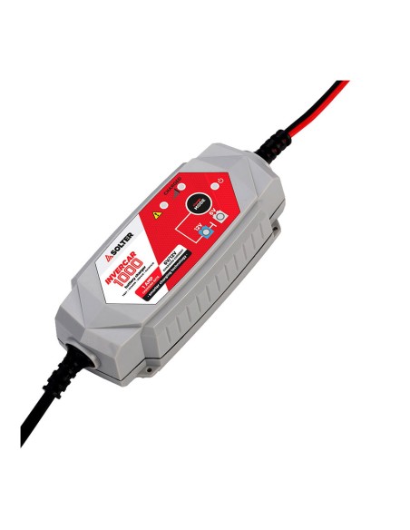 Cargador inteligente de baterias invercar 1000 6/12v 1a (coches y motos) solter
