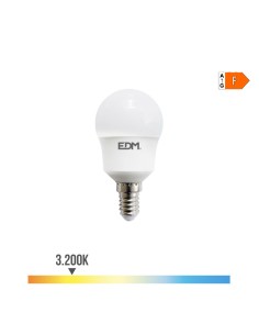 Bombilla esferica led e14 8,5 w 880 lm 3000 k luz calida ø4,5 x 8,8 cm