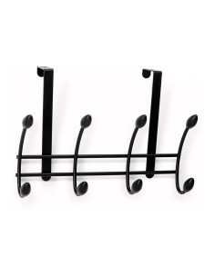 Colgador sobrepuerta negro (blister), 208 x 306 x 109 mm