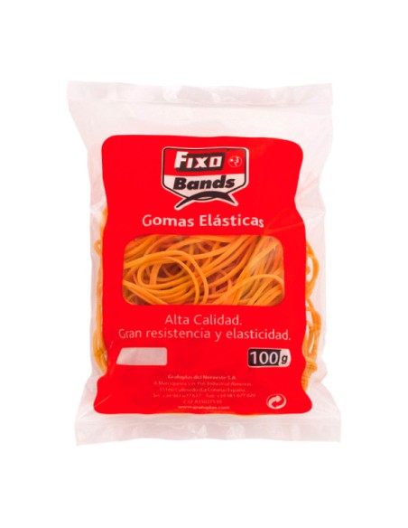 Gomas elásticas fixo bolsa 100 g 2 mm x 12 cm