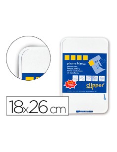 Pizarra blanca pequeña 18 x 26 cm con rotulador