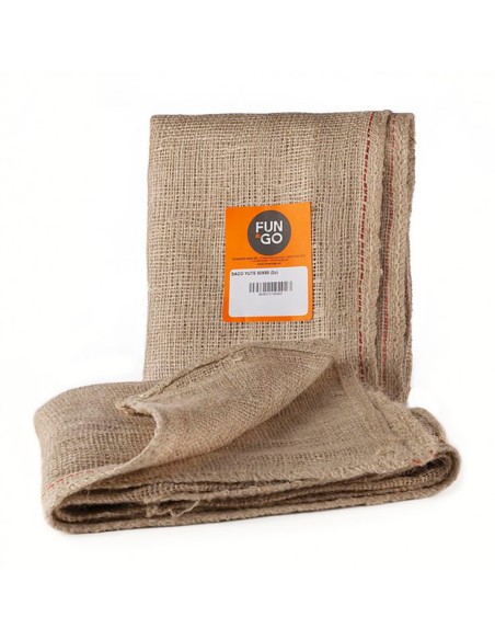 Saco de yute 60 x 100 cm, color marrón, pack 2 uds