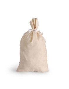 Saco de algodón beige 40 x 60 cm, pack 2 uds