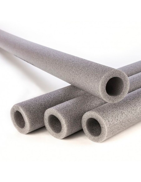 Coquilla polietileno 1 m gris espesor 10 mm, interior ø22 mm