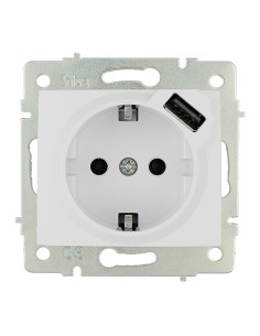 Base bipolar con t/tl 16a 250v con usb power serie europa solera erp60usb