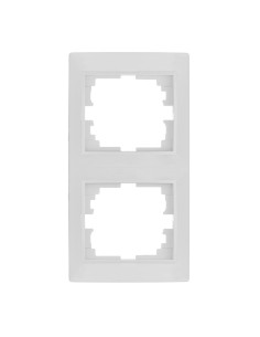 Marco vertical para 2 elementos blanco 81x154x10mm serie europa solera erp62u