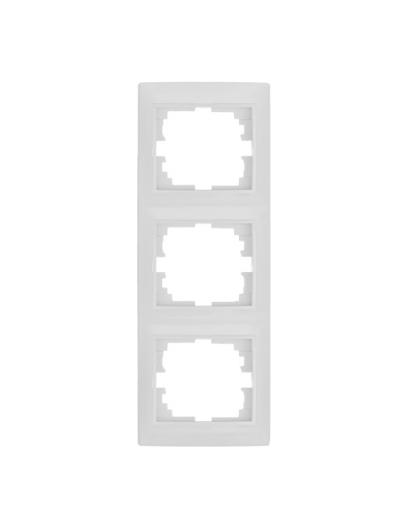 Marco vertical para 3 elementos blanco 81x225x10mm serie europa solera erp63u