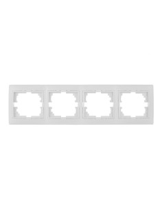 Marco horizontal para 4 elementos blanco 296x81x10mm serie europa solera erp74u