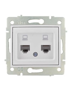 Toma doble de datos rj4 cat6 serie europa solera erp88/2