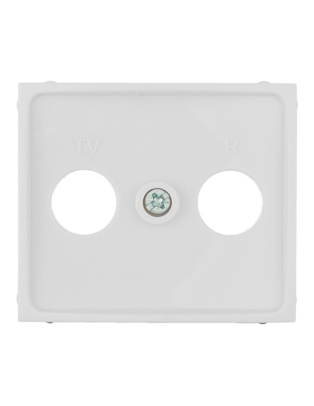 Tapa para toma de señal tv/r color blanco serie europa solera erp47tlv