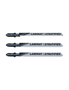 Hojas de sierra de calar para madera dura vástago en t hcs, pack 3 uds