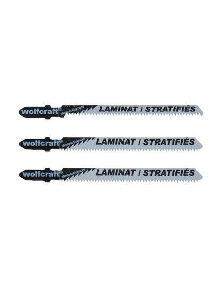Hojas de sierra de calar para madera dura vástago en t hcs, pack 3 uds