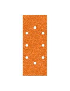 Hojas de lijar de corindón perforadas oval, 93 x 230 mm, grano 120, pack 5 uds
