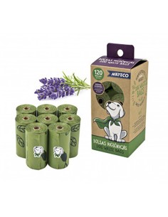 Pack 8 rollos de bolsas higienicas aroma lavanda