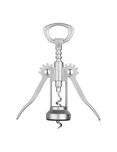 Sacacorchos deluxe acero inoxidable modelo charles de gaules 15 cm