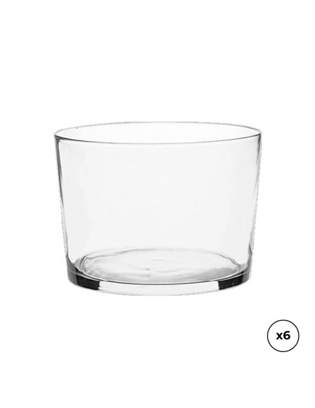 Vasos agua bodega 240 ml, 6 uds
