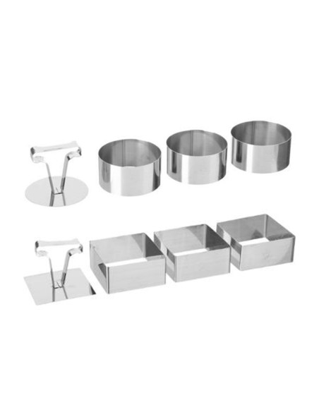 Moldes para emplatar modelos variados, 3 uds