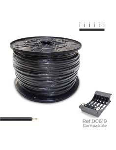 Cablecillo h07v-k 2,50 mm negro, 800 m. (bobina grande)