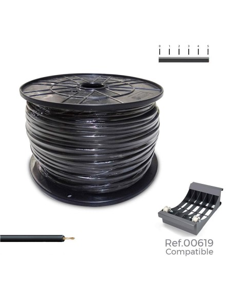 Cablecillo h07v-k 2,50 mm negro, 800 m. (bobina grande)