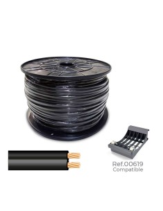 Cable paralelo 48v 2 x 0,75 mm negro 1000 m (bobina grande)