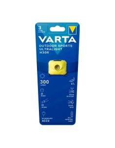 Linterna frontal ultralight h30r amarilla varta