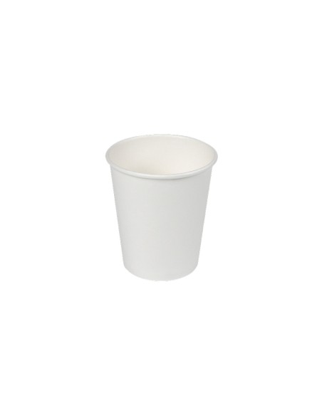 Vasos de cartón blancos 120cc, 30 uds