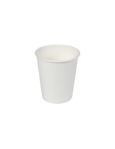 Vasos de cartón blancos 200cc, 50 uds