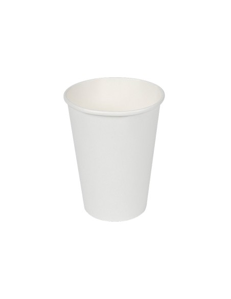 Vasos de cartón blancos 330cc, 12 uds