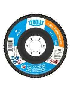 Disco láminas 27cla ø125 x 22,23 mm, grano 40