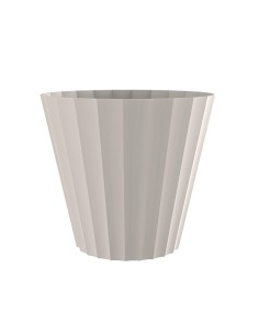 Maceta de inyeccion doric color crudo ø18x16cm