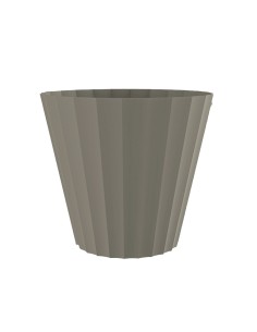 Maceta de inyeccion doric color taupe ø32x29cm