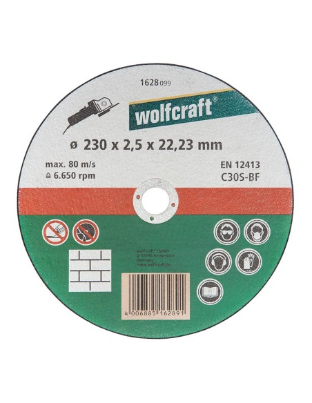 Disco corte para piedra ø230 x 2,5 x 22,23 mm